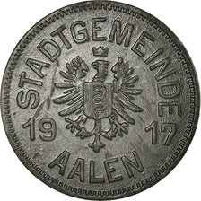Munten, Duitsland, Stadtgemeinde Aalen, Kriegsmünze, Aachen, 10 Pfennig, 1917