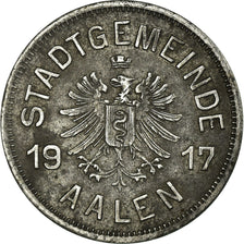 Coin, Germany, Stadtgemeinde Aalen, Kriegsmünze, Aachen, 50 Pfennig, 1917