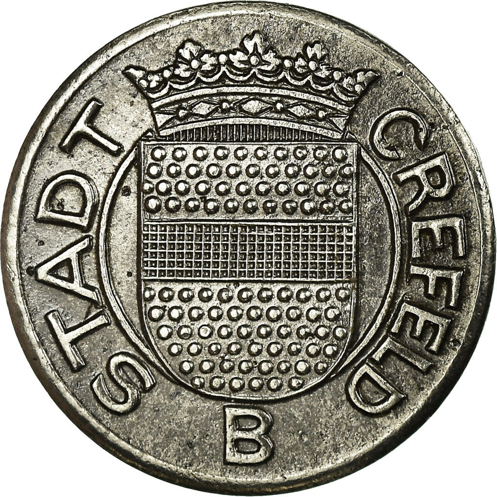 Coin, Germany, Stadt Crefeld, Kriegs-Ersatzgeld, Crefeld, 5 Pfennig, 1918