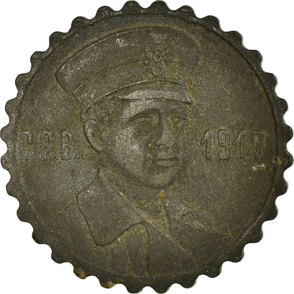 Moneta, Germania, Crefelder Strassenbahn, Kriegsgeld, Crefeld, 15 Pfennig, 1917