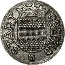 Monnaie, Allemagne, Stadt Crefeld, Kriegs-Ersatzgeld, Crefeld, 5 Pfennig, 1919