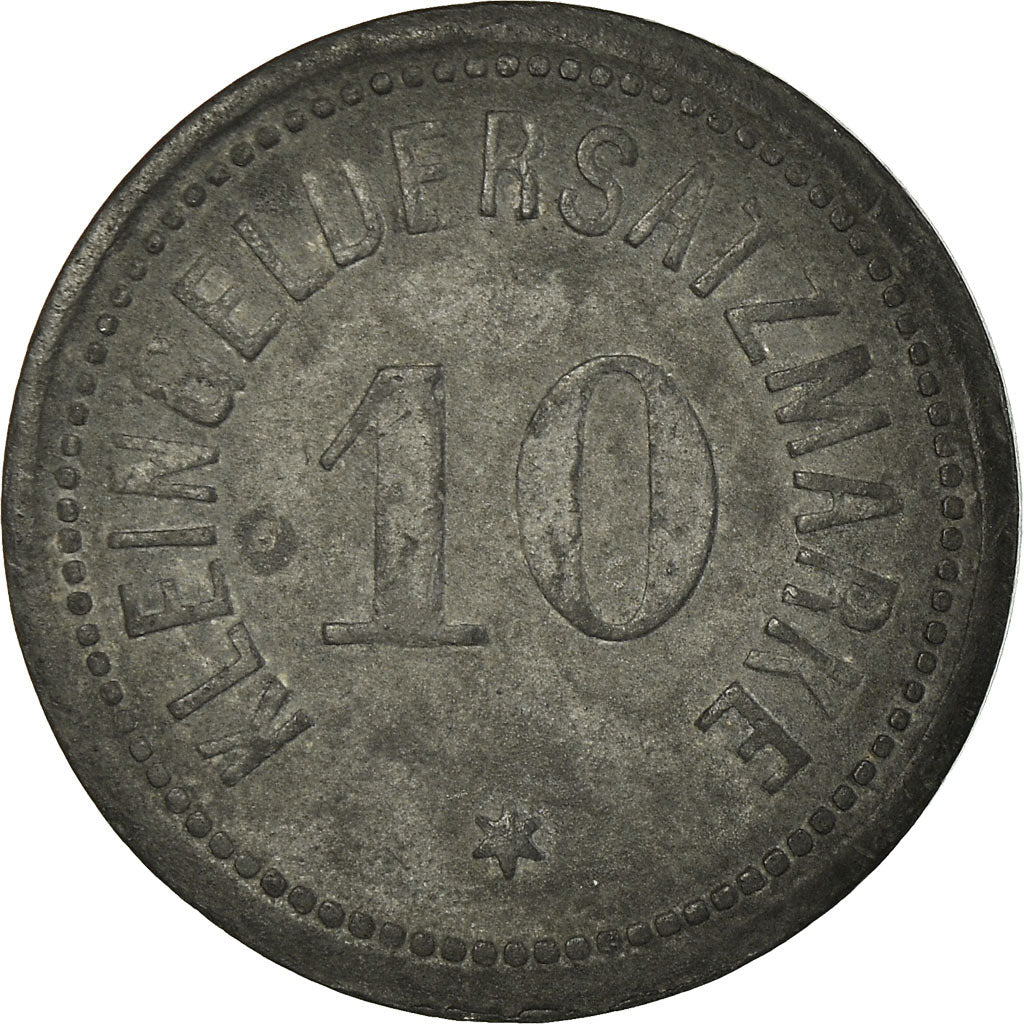 Coin, Germany, Stadt Darmstadt, Kleingeldersatzmarke, Darmstadt, 10 Pfennig