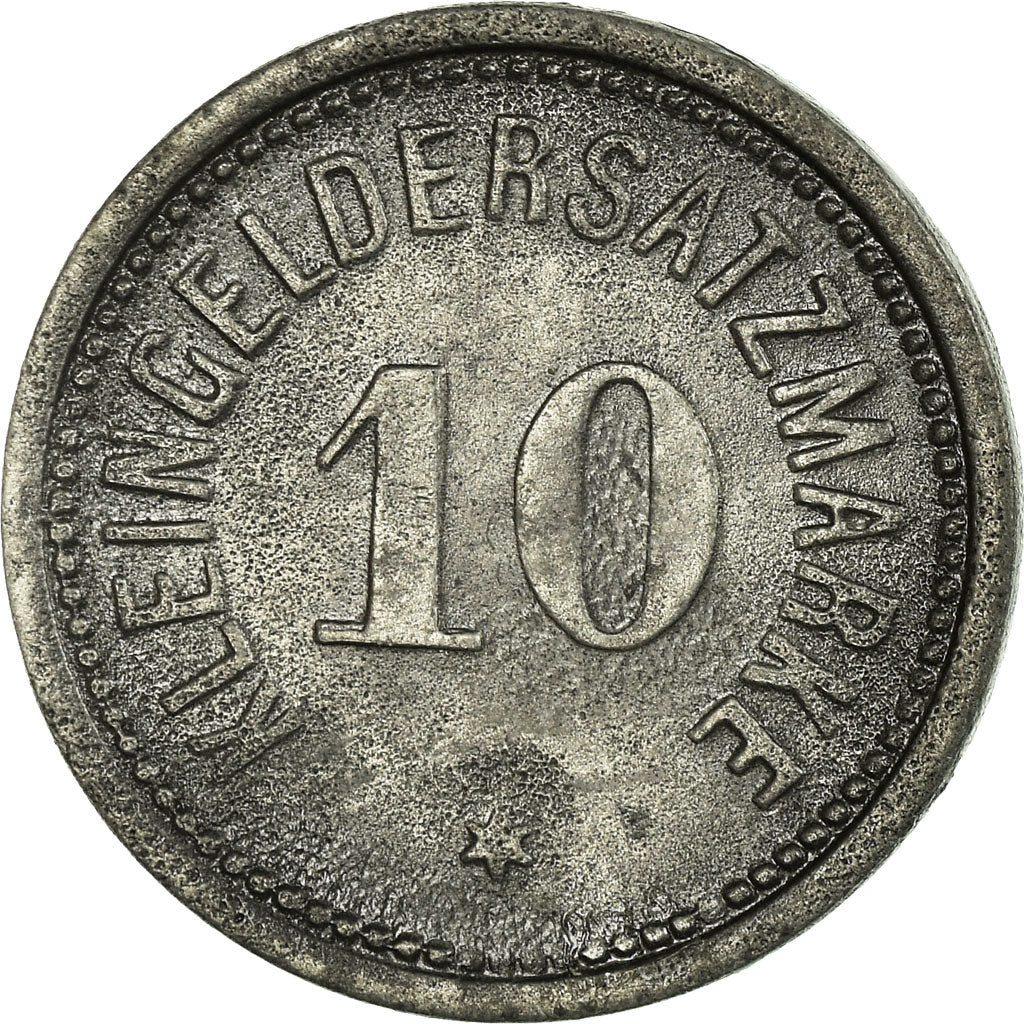Munten, Duitsland, Stadt Darmstadt, Kleingeldersatzmarke, Darmstadt, 10 Pfennig