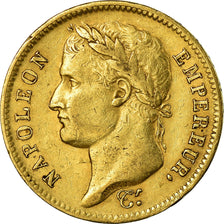 Moneta, Francja, Napoléon I, 40 Francs, 1811, Paris, EF(40-45), Złoto