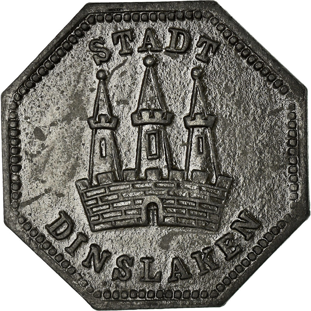 Munten, Duitsland, Stadt Dinslaken, Kriegsgeld, Dinslaken, 10 Pfennig, 1919