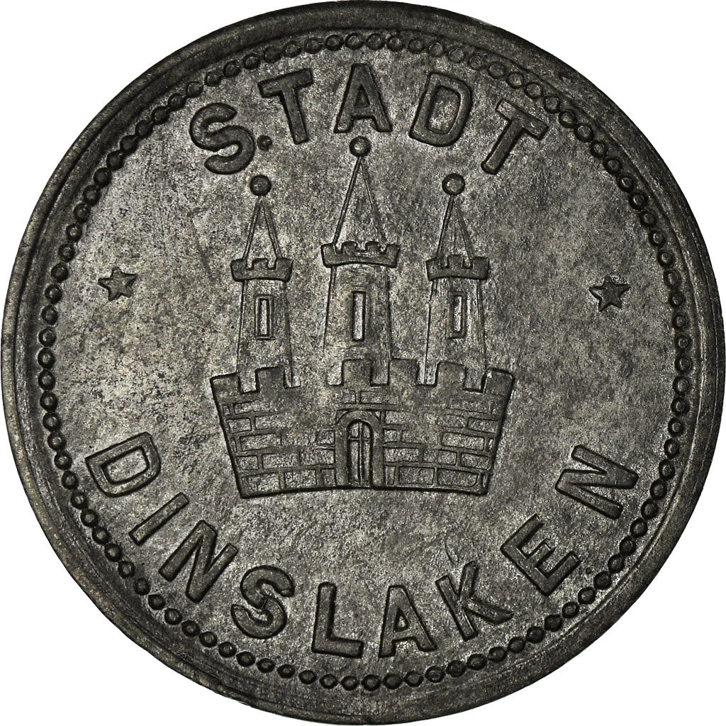 Moneda, Alemania, Stadt Dinslaken, Kriegsgeld, Dinslaken, 50 Pfennig, 1917, MBC
