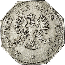 Moneda, Alemania, Magistrat der Stadt Driesen, Kleingeldersatzmarke, Driesen, 10