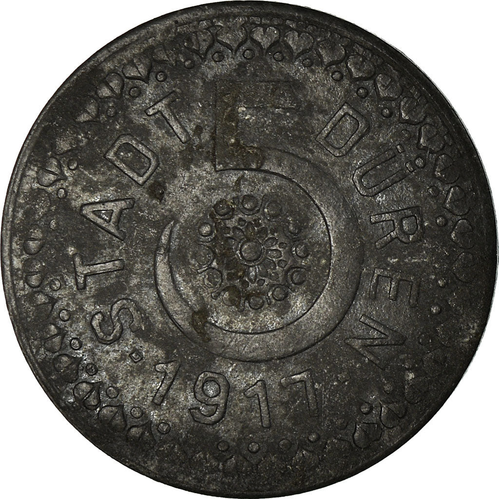 Coin, Germany, Stadt Düren, Düren, 5 Pfennig, 1917, EF(40-45), Zinc