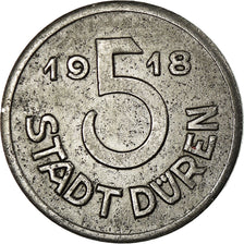 Coin, Germany, Stadt Düren, Düren, 5 Pfennig, 1918, AU(50-53), Iron