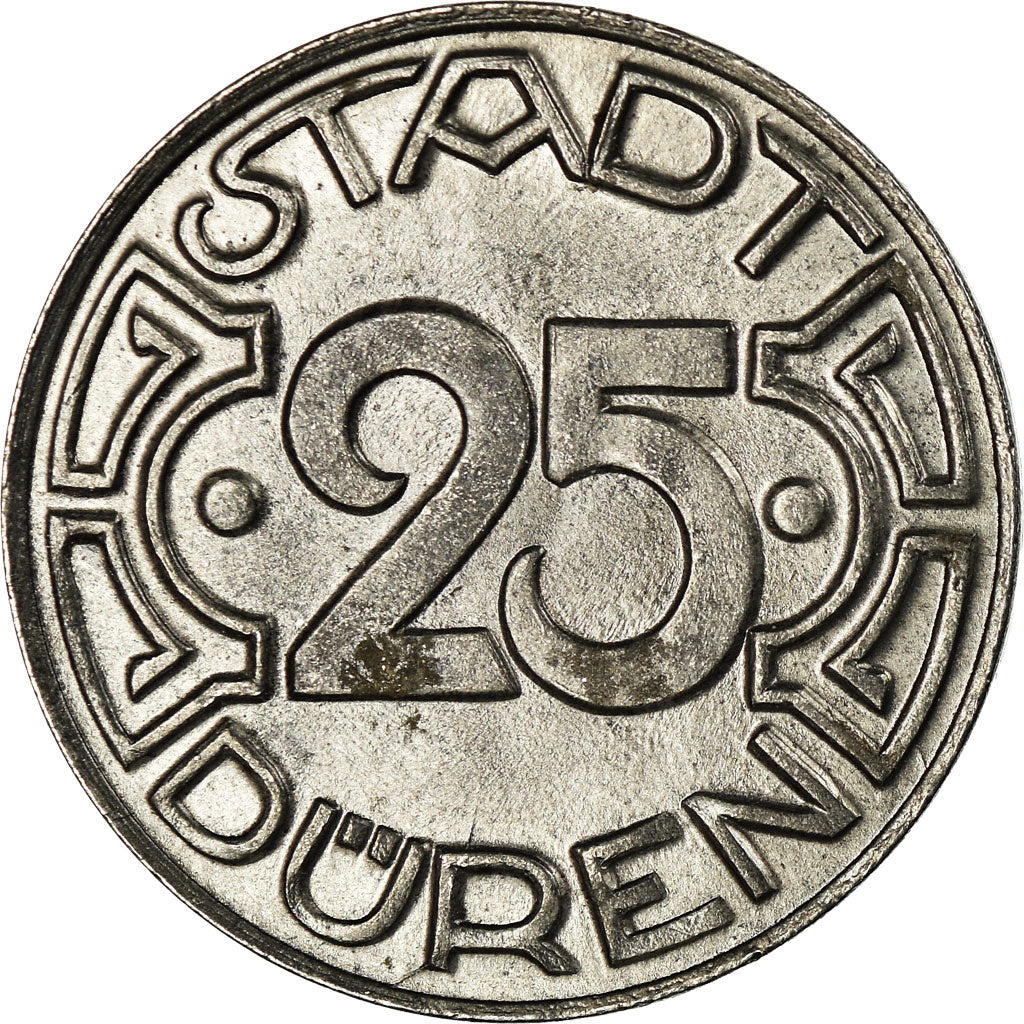 Monnaie, Allemagne, Stadt Düren, Düren, 25 Pfennig, 1919, SUP, Iron