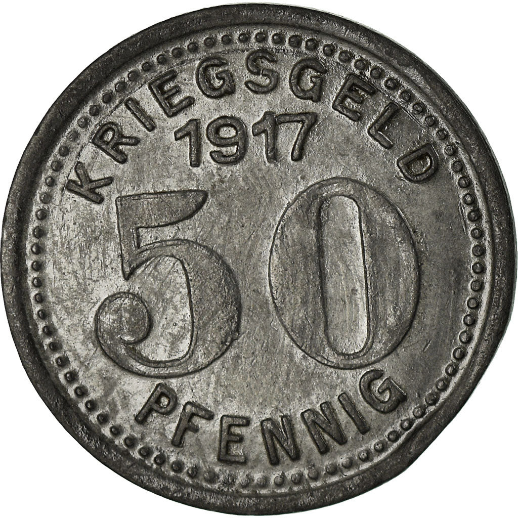 Coin, Germany, Stadt Elberfeld, Kriegsgeld, Elberfeld, 50 Pfennig, 1917