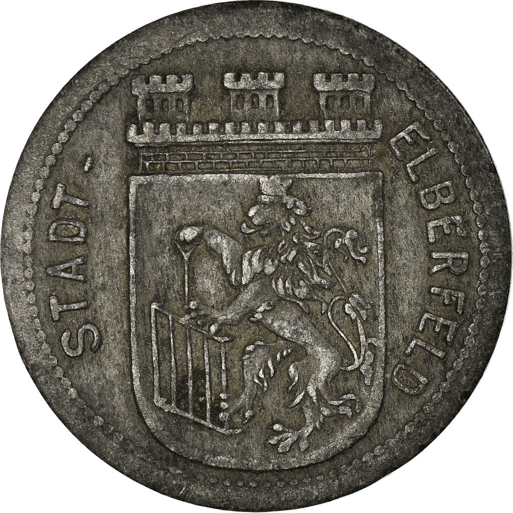 Coin, Germany, Stadt Elberfeld, Kriegsgeld, Elberfeld, 50 Pfennig, 1917