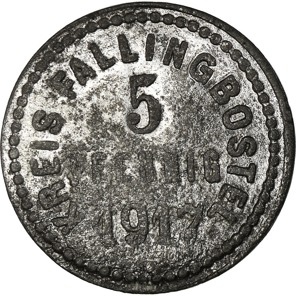 Monnaie, Allemagne, Kreis Fallingbostel, Fallingbostel, 5 Pfennig, 1917, TTB