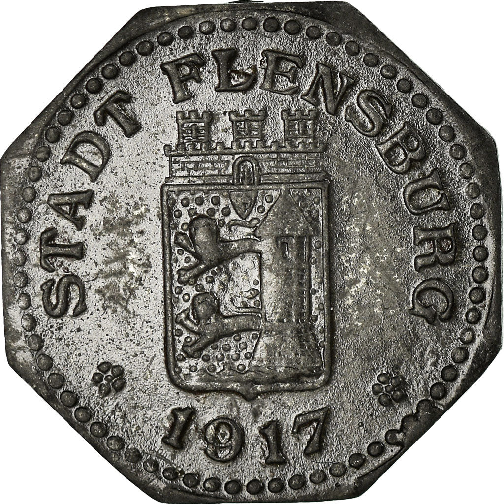 Münze, Deutschland, Stadt Flensburg, Kleingeldersatzmarke, Flensburg, 10