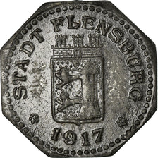 Moneta, Germania, Stadt Flensburg, Kleingeldersatzmarke, Flensburg, 10 Pfennig