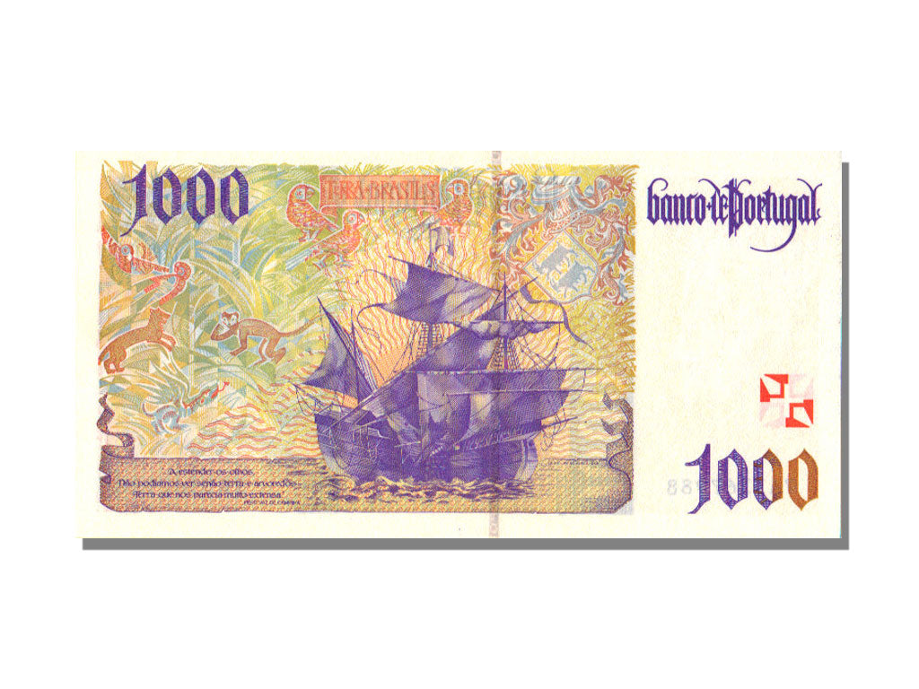 Portugal, 1000 Escudos, 1996, KM #188b, 1996-10-31, UNC(65-70), 7A