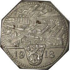 Monnaie, Allemagne, Zuckerfabrik, Frankenthal, 50 Pfennig, 1918, TTB+, Iron