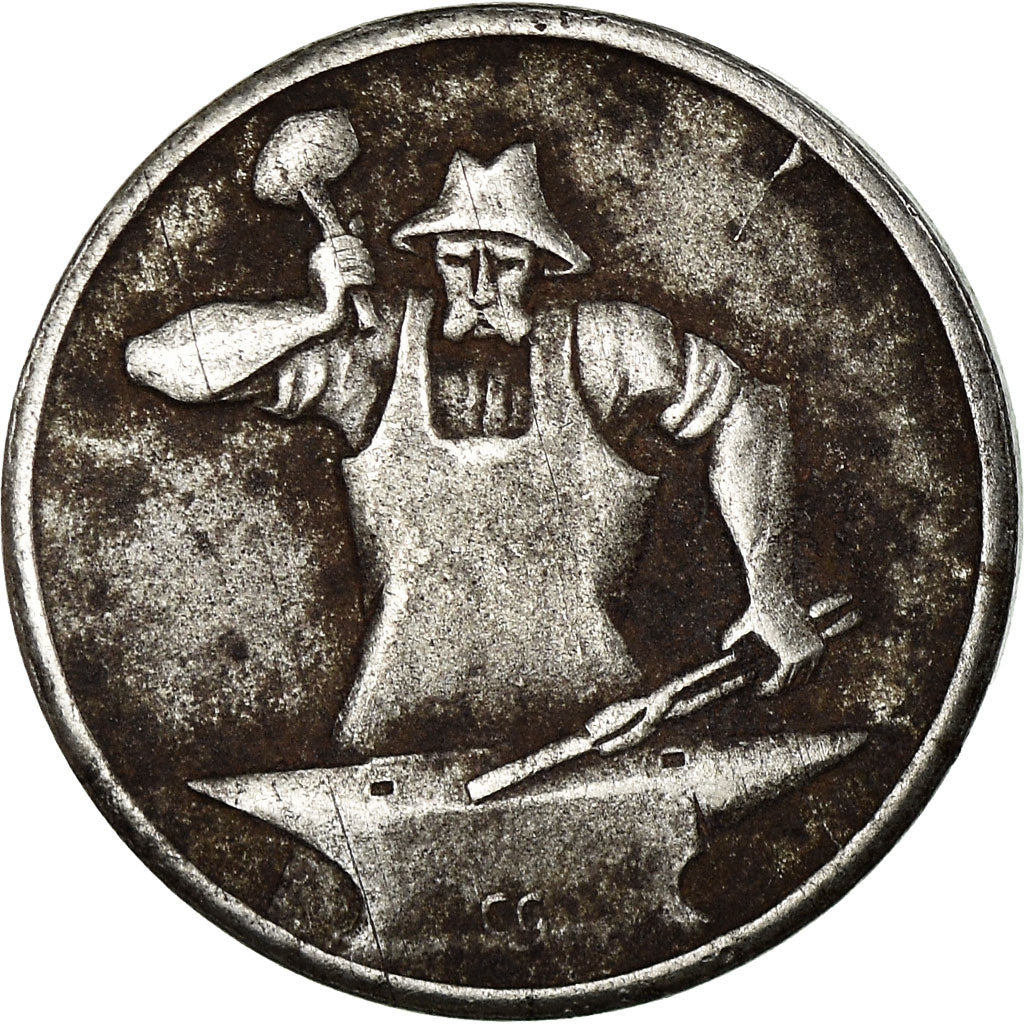 Coin, Germany, Stadt Frankenthal, Frankenthal, 5 Pfennig, 1918, EF(40-45), Iron
