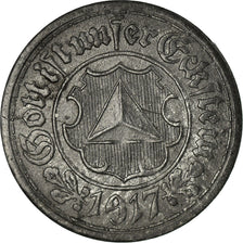 Coin, Germany, Stadt Frankenthal, Frankenthal, 10 Pfennig, 1917, EF(40-45), Zinc