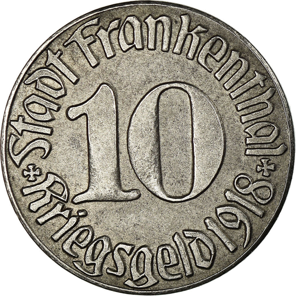 Monnaie, Allemagne, Stadt Frankenthal, Frankenthal, 10 Pfennig, 1918, TTB+, Iron