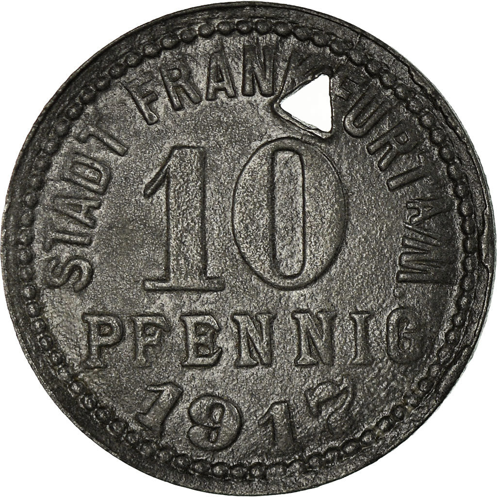Coin, Germany, Stadt Frankfurt a.M., Frankfurt am Main, 10 Pfennig, 1917