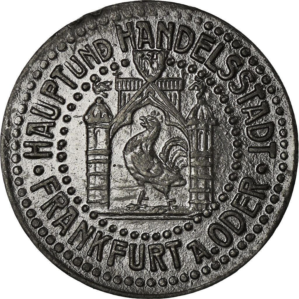 Coin, Germany, Haupt und Handelsstadt, Frankfurt an der Oder, 10 Pfennig, 1919