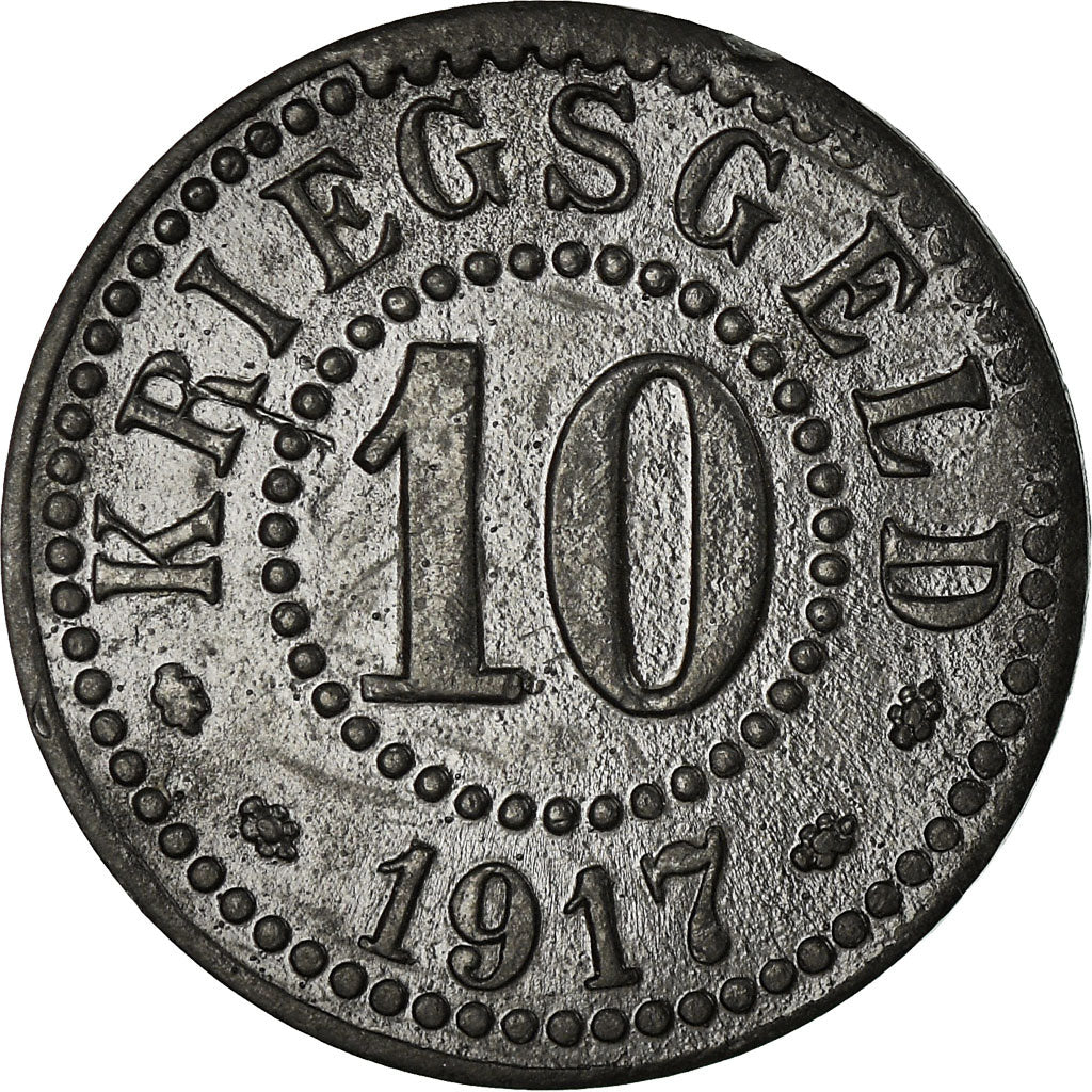 Coin, Germany, Haupt und Handelsstadt, Frankfurt an der Oder, 10 Pfennig, 1919