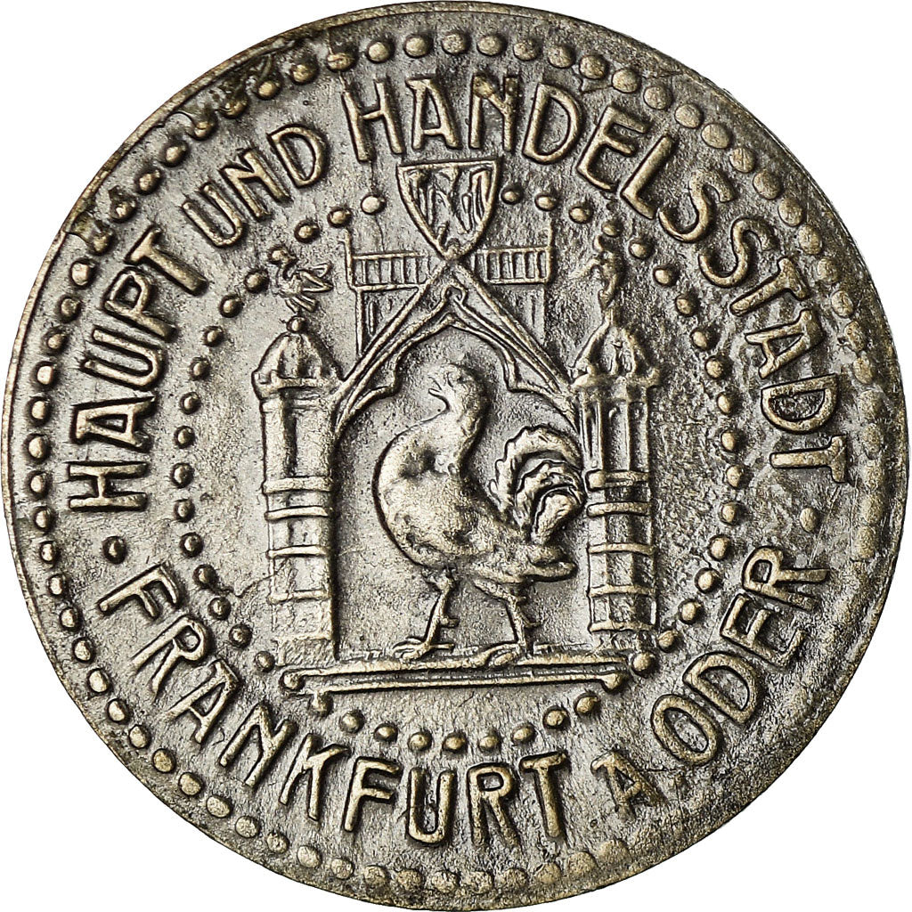 Coin, Germany, Haupt und Handelsstadt, Frankfurt an der Oder, 10 Pfennig, 1919