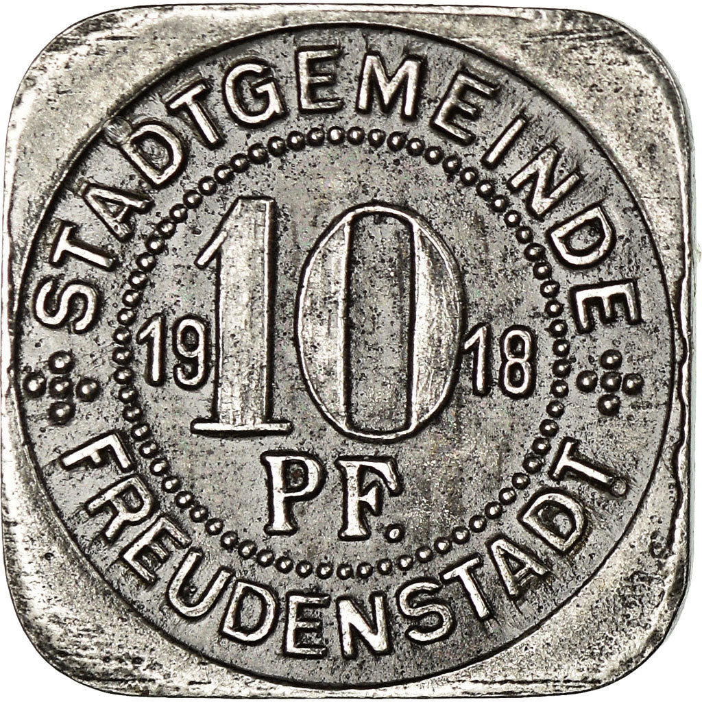 Coin, Germany, Stadtgemeinde Freudenstadt, Freudenstadt, 10 Pfennig, 1918