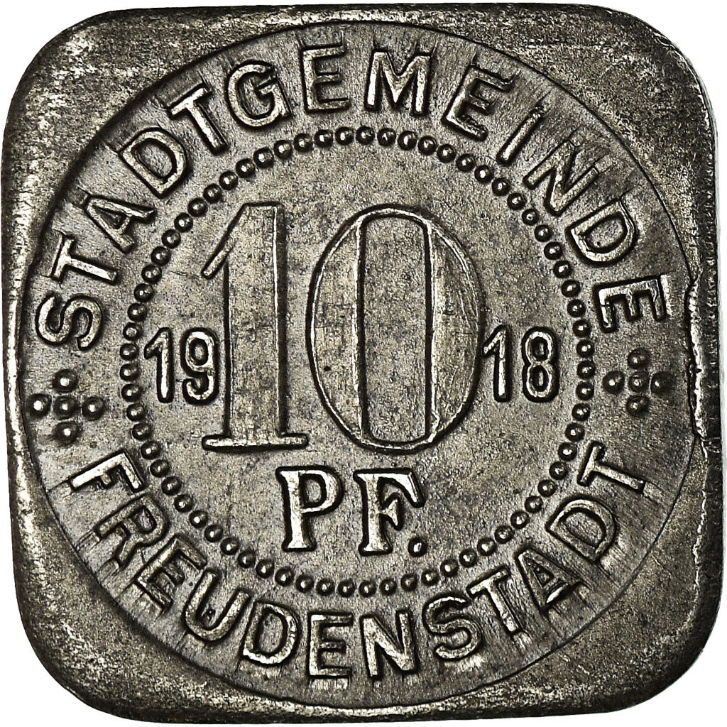 Coin, Germany, Stadtgemeinde Freudenstadt, Freudenstadt, 10 Pfennig, 1918