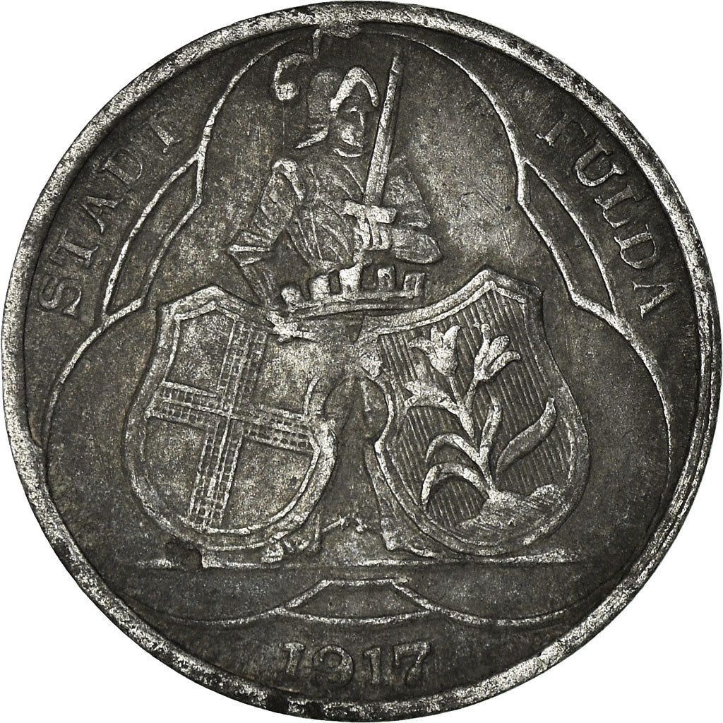 Monnaie, Allemagne, Stadt Fulda, Fulda, 10 Pfennig, 1917, TTB, Zinc