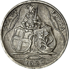 Coin, Germany, Stadt Fulda, Fulda, 10 Pfennig, 1920, AU(50-53), Iron