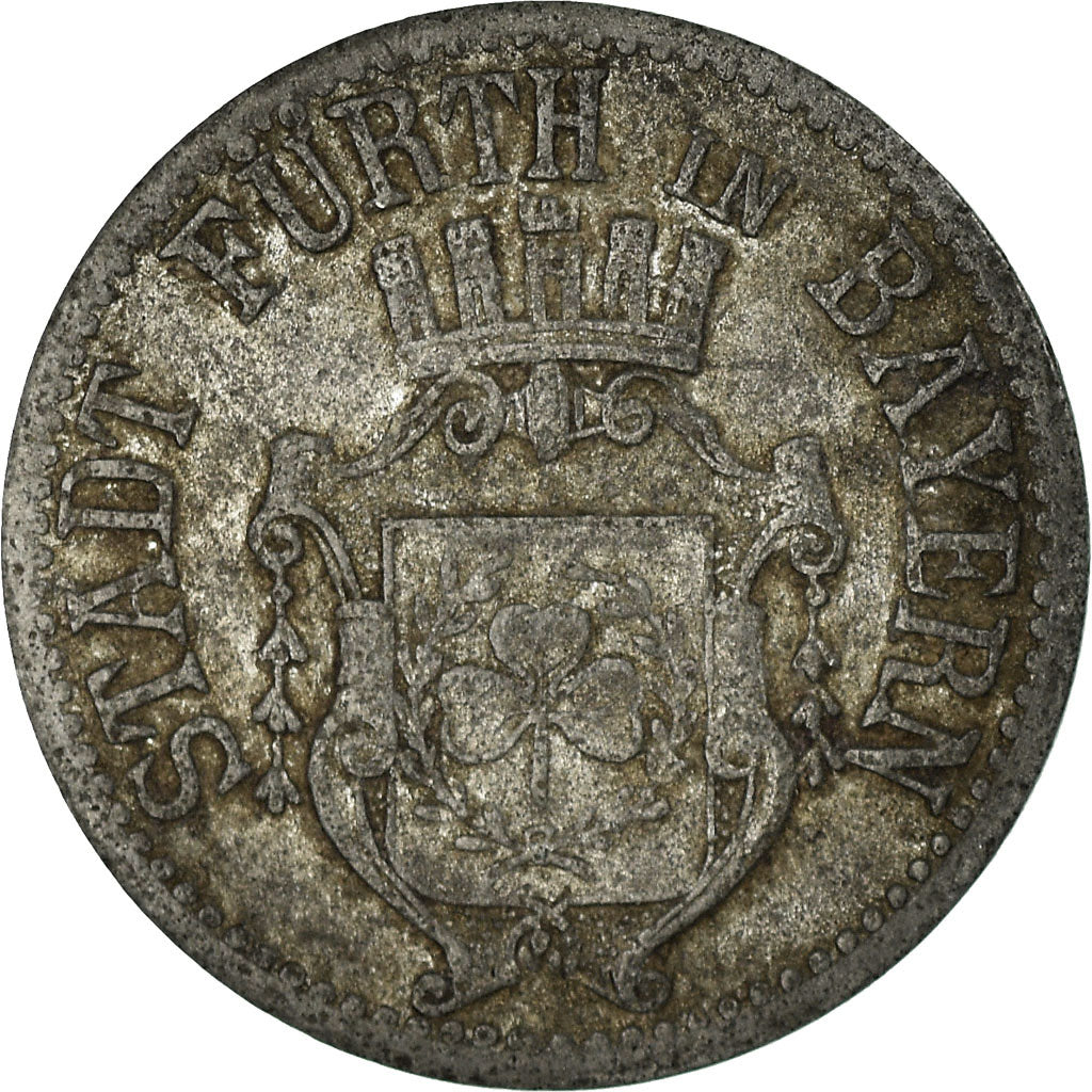 Coin, Germany, Stadt Fürth in Bayern, Fürth in Bayern, 10 Pfennig, 1917