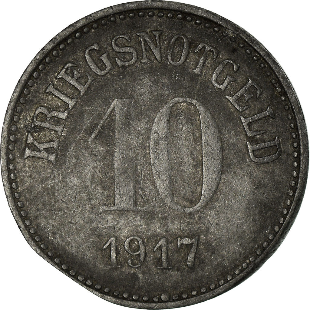 Monnaie, Allemagne, Stadt Fürth in Bayern, Fürth in Bayern, 10 Pfennig, 1917
