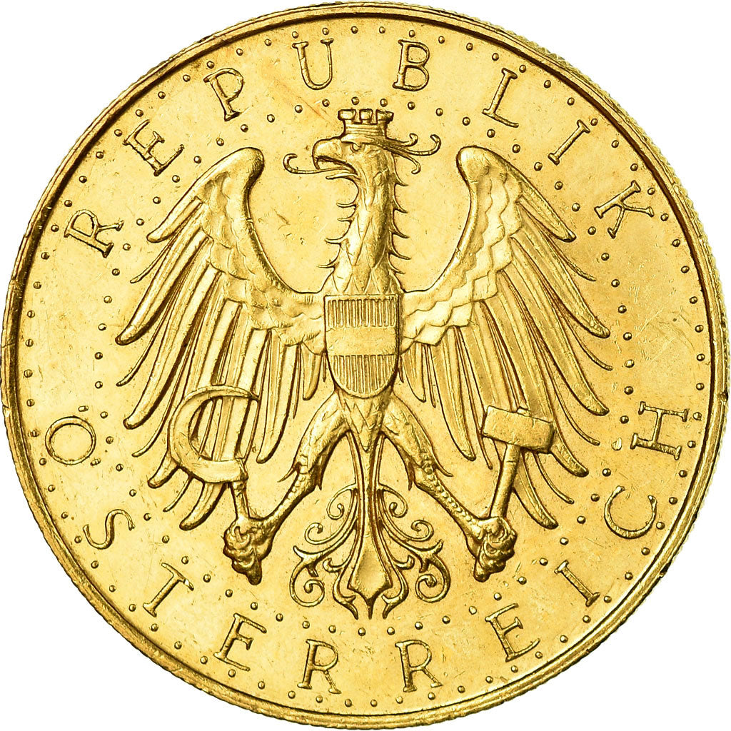 Coin, Austria, 100 Schilling, 1931, AU(55-58), Gold, KM:2842