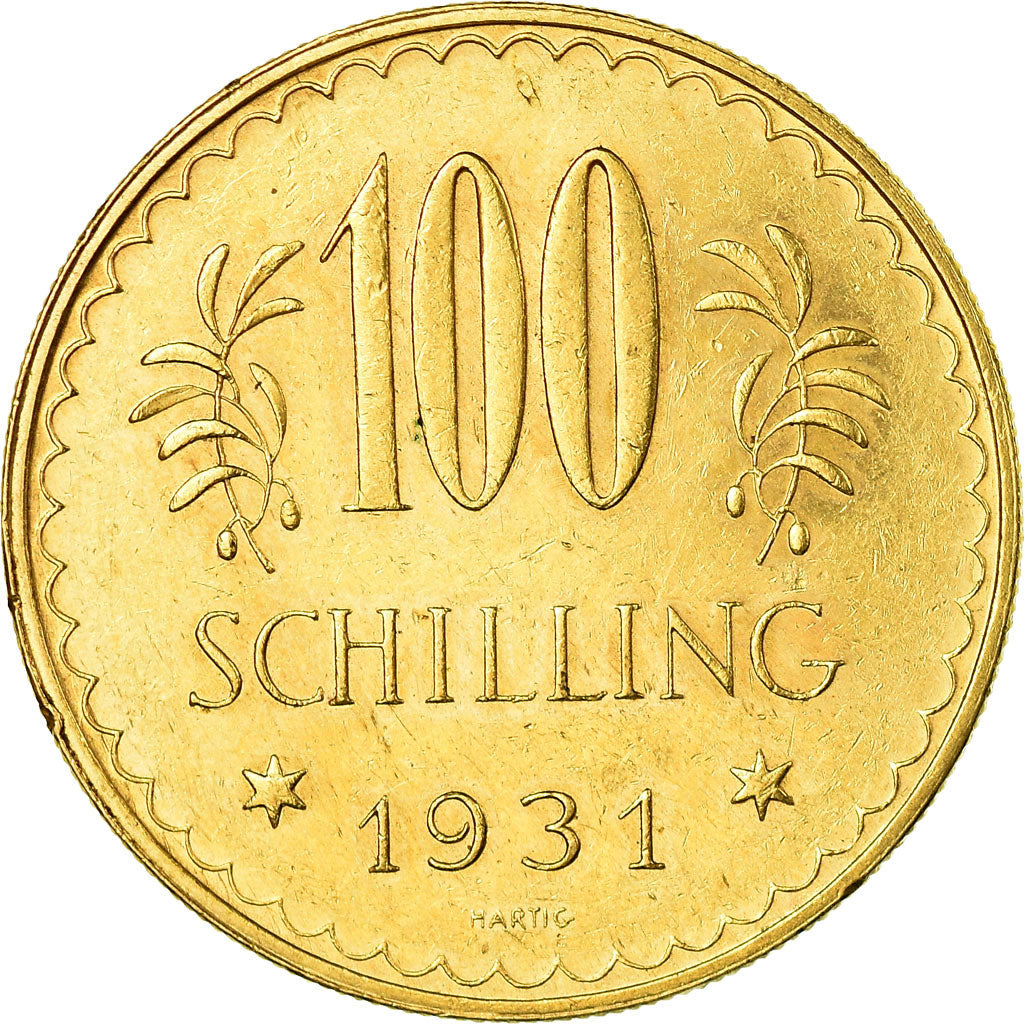Coin, Austria, 100 Schilling, 1931, AU(55-58), Gold, KM:2842