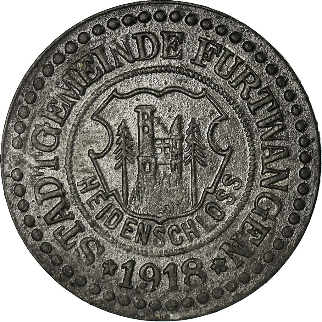 Coin, Germany, Stadtgemeinde Furtwangen, Kriegsgeld, Furtwangen, 5 Pfennig