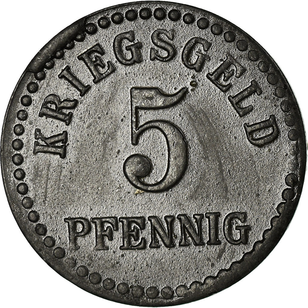Coin, Germany, Stadtgemeinde Furtwangen, Kriegsgeld, Furtwangen, 5 Pfennig