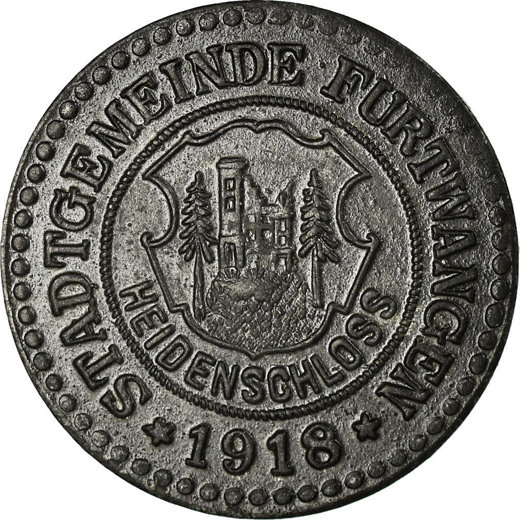 Coin, Germany, Stadtgemeinde Furtwangen, Kriegsgeld, Furtwangen, 10 Pfennig