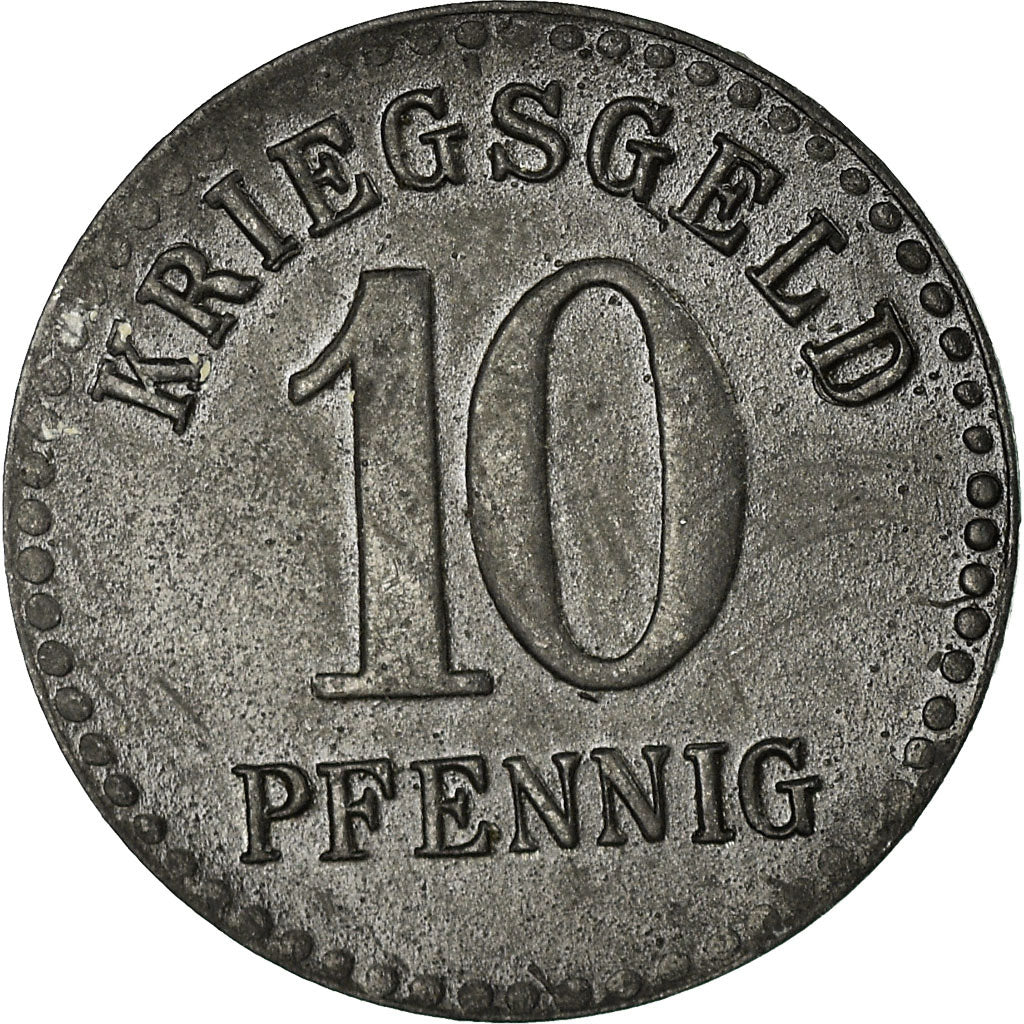 Coin, Germany, Stadtgemeinde Furtwangen, Kriegsgeld, Furtwangen, 10 Pfennig