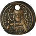Coin, Anonymous, Follis, 976-1025, Constantinople, Holed, VF(30-35), Copper