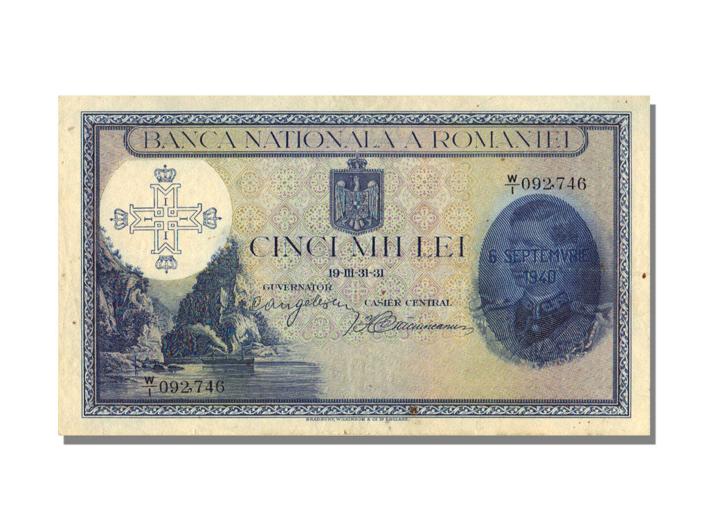 Romania, 5000 Lei, 1940, 1940-09-06, UNC(63), W/1
