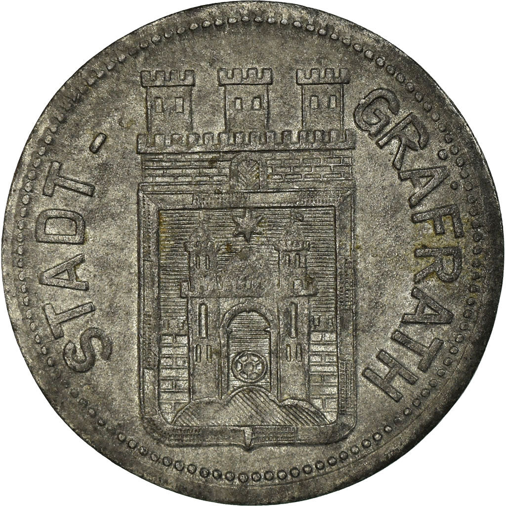 Coin, Germany, Stadt Gräfrath, Kriegsgeld, Gräfrath, 50 Pfennig, 1917