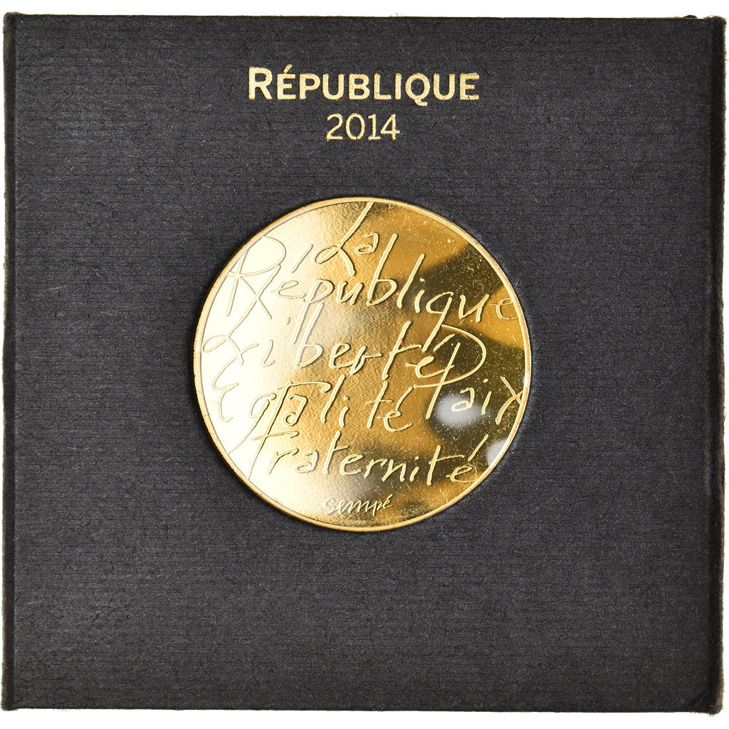 France, 500 Euro, République, Sempé, 2014, Paris, FDC, Or