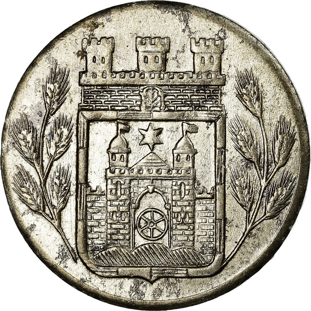 Coin, Germany, Stadt Gräfrath, Gräfrath, 10 Pfennig, 1919, AU(55-58), Iron
