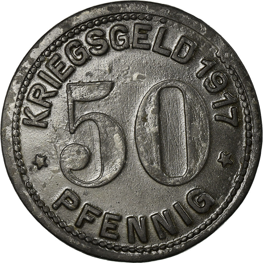 Coin, Germany, Stadt Höhscheid, Kriegsgeld, Höhscheid, 50 Pfennig, 1917