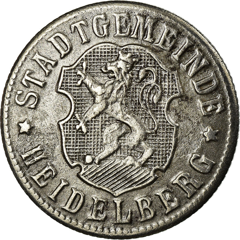 Münze, Deutschland, Stadtgemeinde Heidelberg, Kriegsgeld, Heidelberg, 50