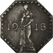 Coin, Germany, Kriegsgeld, Heil-Bronn, 50 Pfennig, 1918, EF(40-45), Iron