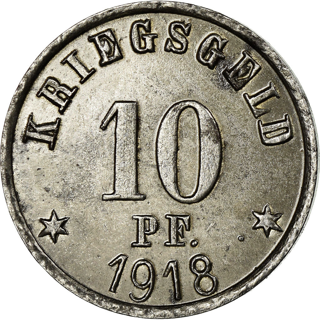Coin, Germany, Stadt Grünberg, Kriegsgeld, Grünberg, 10 Pfennig, 1918
