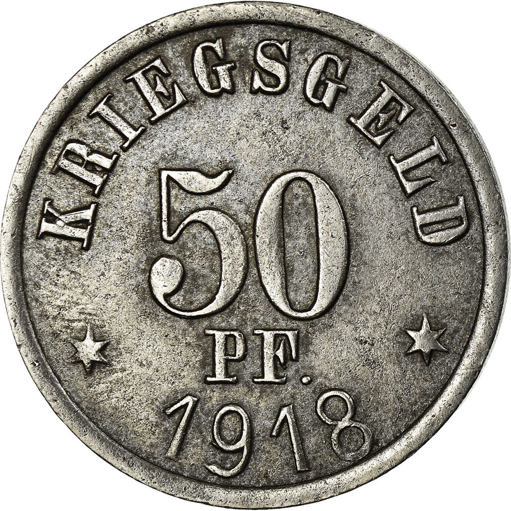 Coin, Germany, Stadt Grünberg, Kriegsgeld, Grünberg, 50 Pfennig, 1918